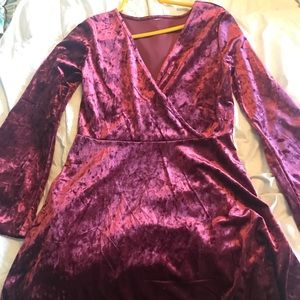 Velvet Red Dress